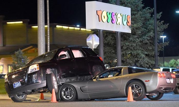 [ACCIDENT] C5 Corvette Wedges Under SUV in Montana
