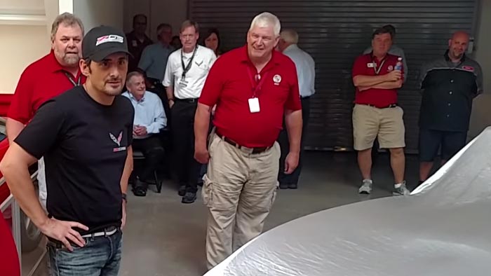 [VIDEO] Rick Hendrick's First Corvette Revealed with Help from Brad Paisley