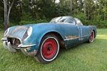 Corvettes on eBay: 1954 Pennant Blue Corvette Barn Find