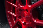 Red with Envy: Black Chevy Corvette Z06 on Red ADV.1 Wheels
