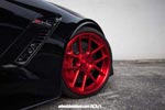 Red with Envy: Black Chevy Corvette Z06 on Red ADV.1 Wheels