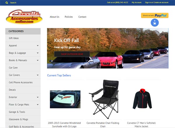 Corvette Central Launches New Corvette Accessories Website