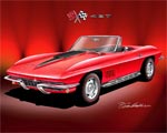 Hang a Replica of Your Corvette on the Wall with Artwork from Danny Whitfield