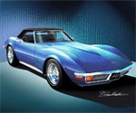 Hang a Replica of Your Corvette on the Wall with Artwork from Danny Whitfield