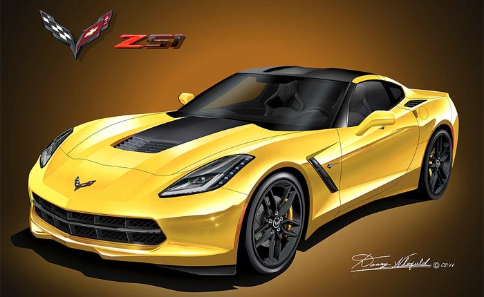 Hang a Replica of Your Corvette on the Wall with Artwork from Danny Whitfield