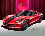 Hang a Replica of Your Corvette on the Wall with Artwork from Danny Whitfield