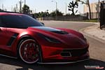 [PICS] C7 Corvette Z06 Receives Satin Red Chrome Wrap