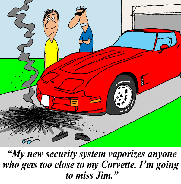 Saturday Morning Corvette Comic: Extreme Security Measures