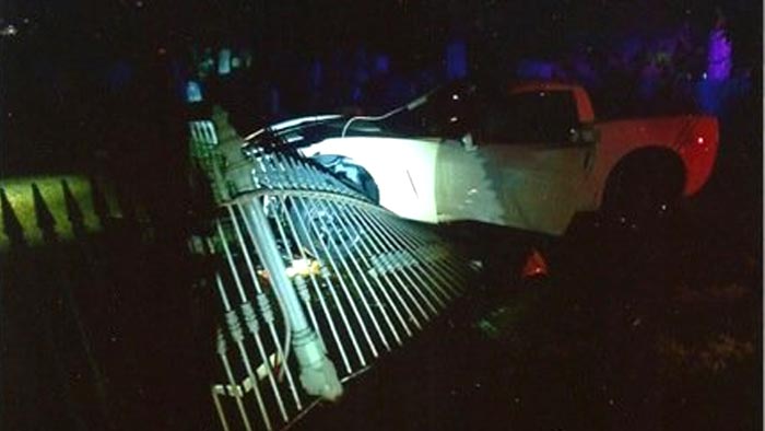 [ACCIDENT] C6 Corvette Crashes Through Historic Salem Cemetery Fence