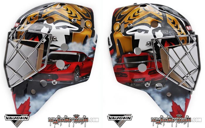 [PICS] Ottawa Senators Goalie Craig Anderson Shows Love of Corvettes with New Mask