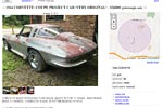 Corvettes on Craigslist: Barn Find 1964 Corvette Sting Ray Sport Coupe