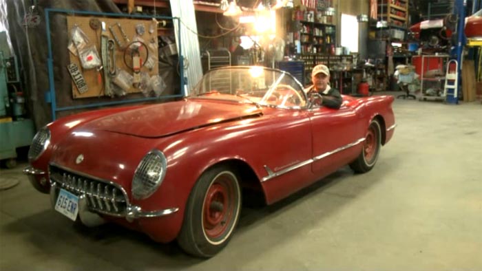 1954 Corvette Returns to the Street after 40 Year Slumber