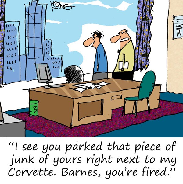 Saturday Morning Corvette Comic: Parking Issues