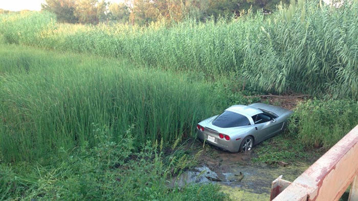 [ACCIDENT] Teenage Corvette Driver Crashes a C6 Corvette into a Creek