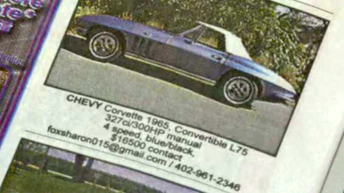 Due Diligence Saves Kansas Man from Falling Victim to Corvette Sales Scam