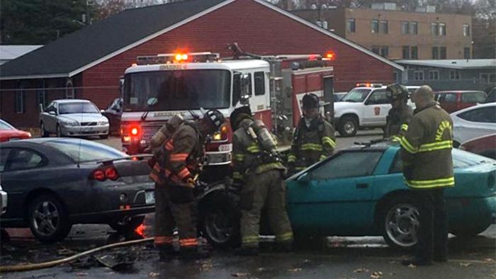 [ACCIDENT] 1986 Corvette Goes Up in Flames in High School Parking Lot