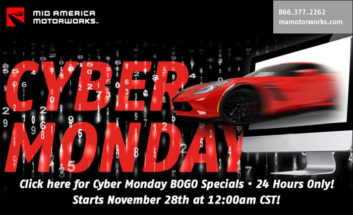 Visit Mid America Motorworks for Cyber Monday BOGO Specials