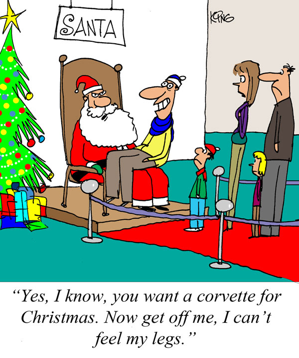 Saturday Morning Corvette Comic: You're Never Too Old to Wish for a Corvette for Christmas