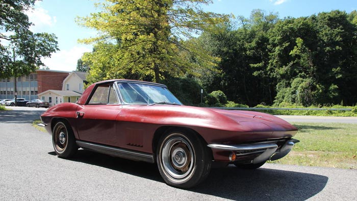 Corvettes on eBay: Two-Owner 1967 Corvette Convertible Barn Find