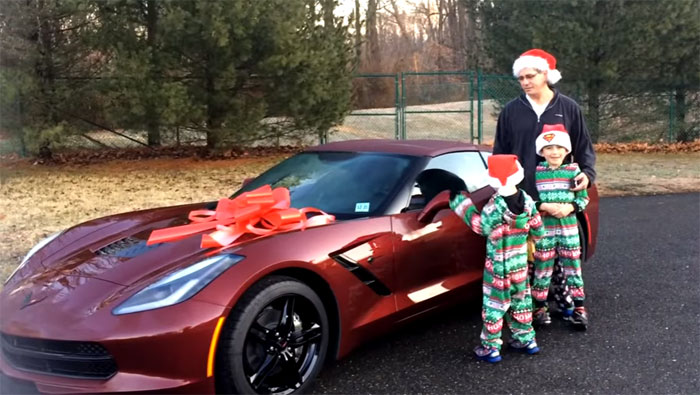 [VIDEO] Wife Surprises Her Husband this Christmas with a New Corvette Stingray