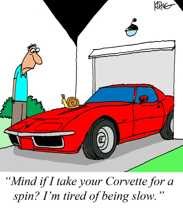 Saturday Morning Corvette Comic: Need for Speed