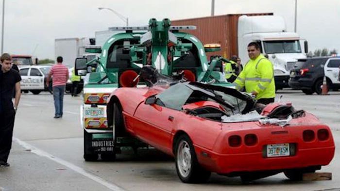 [ACCIDENT] Corvette Crash Shuts Down I-95 in South Florida