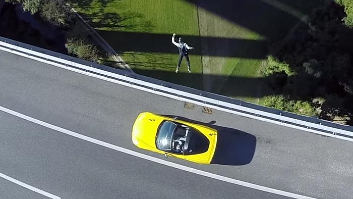 [VIDEO] C6 Corvette Featured in Official GoPro Base Jump Video