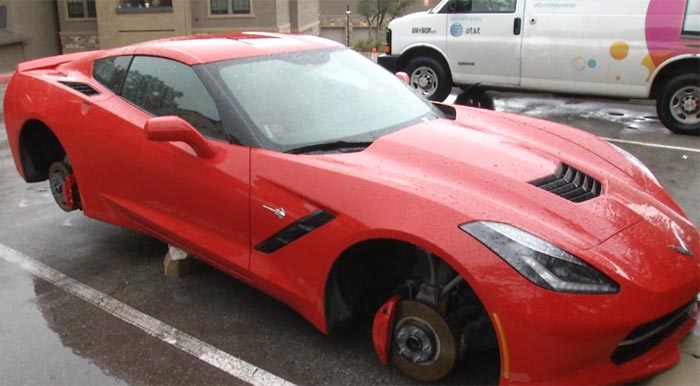 [VIDEO] Corvette Stingray's Wheels Stolen in San Antonio