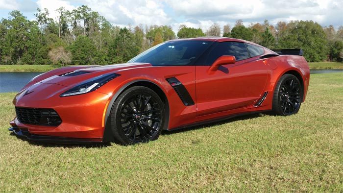 2015 Corvette Z06 in Daytona Sunrise Orange Metallic