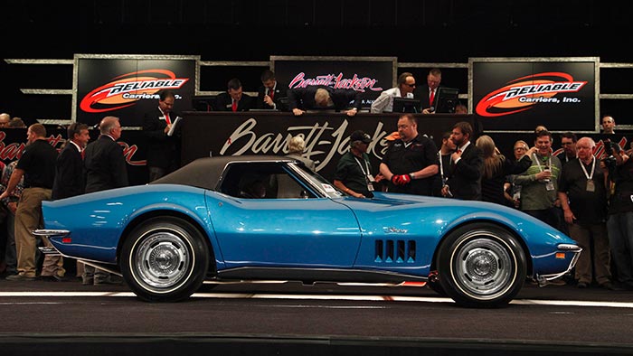 1969 L88 Corvette Convertible purchased by Rick Hendrick at Barrett-Jackson