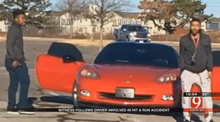 [VIDEO] Corvette Hit and Run Has Oklahoma Man Fuming