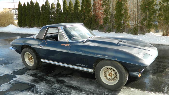 Corvettes on eBay: Barn Find 1963 Corvette with John Greenwood Built 427 V8