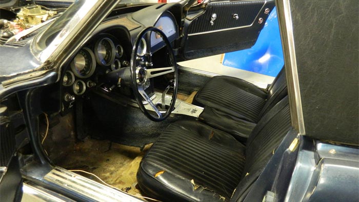 Corvettes on eBay: Barn Find 1963 Corvette with John Greenwood Built 427 V8