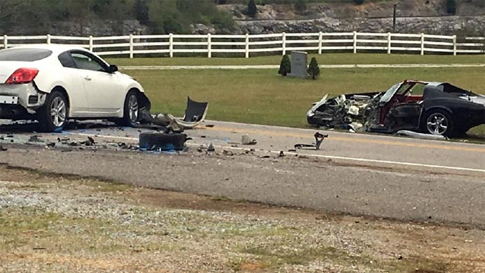 [ACCIDENT] Carjacking Suspect Crashes into a C3 Corvette During Police Chase