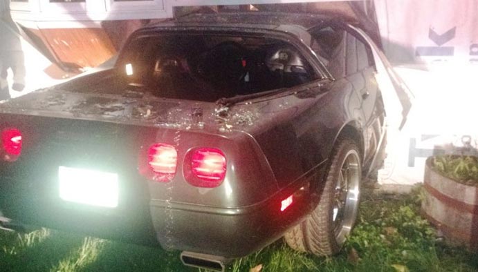 Man gets 146 Days in Jail for Crashing His Corvette into Girlfriend's Home