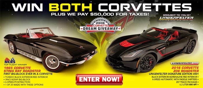 Win These Two Special Corvettes in the 2016 Corvette Dream Giveaway