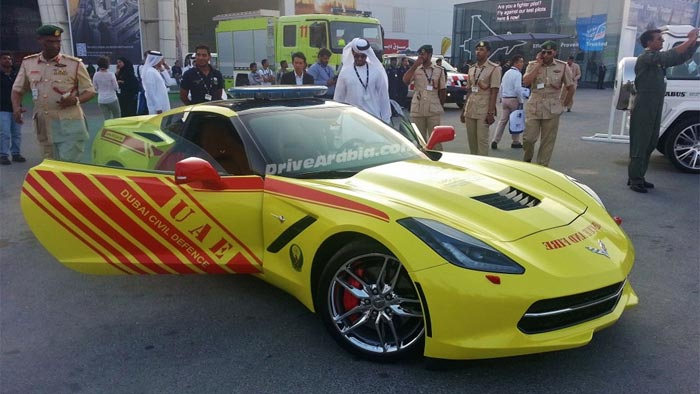 Dubai Adds a 2016 Corvette Stingray to its Emergency Vehicles Fleet