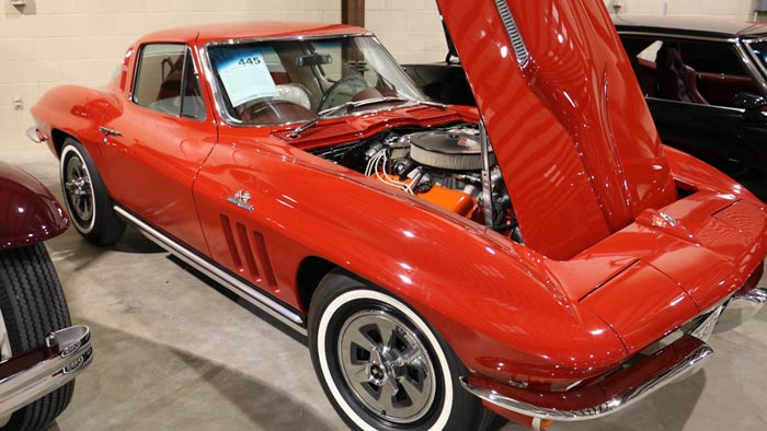1965 Corvette Coupe - Red/White 396/425hp - $128,700
