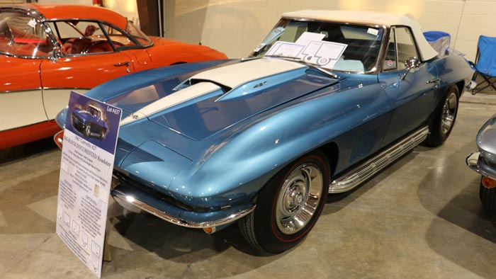1967 Corvette Roadster - Blue/White 427/390hp - $154,000