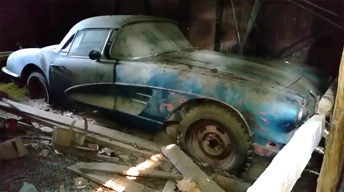 [VIDEO] 1958 Corvette Discovered in an Old Canadian Barn