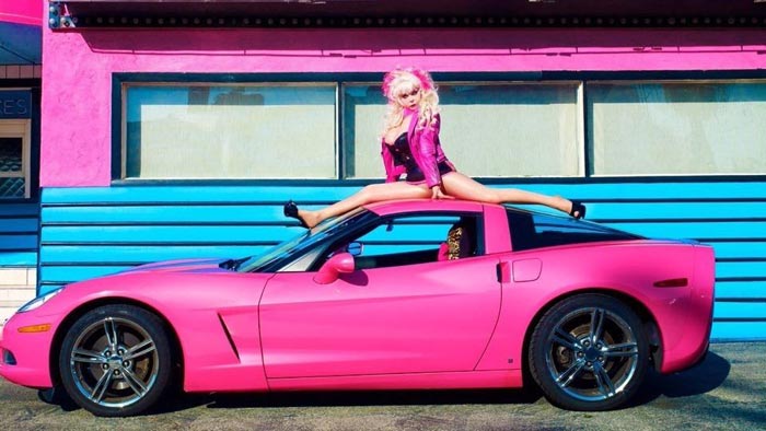 Corvettes on eBay: Angelyne's 2008 Pink Corvette