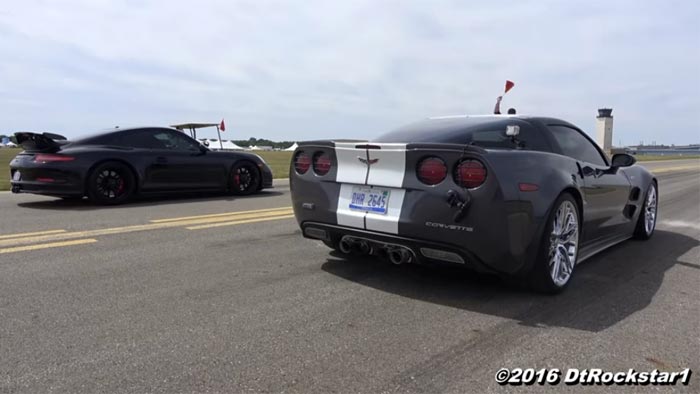 [VIDEO] Corvette ZR1 vs Porsche GT3 in Multiple Runs at the Battle Creek Speedfest