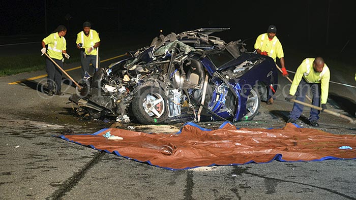 [ACCIDENT] Maryland Corvette Driver Killed after Fatal Crash Flips a Garbage Truck 