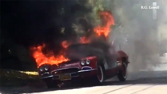 [VIDEO] Classic Corvette Goes Up in Flames in L.A.