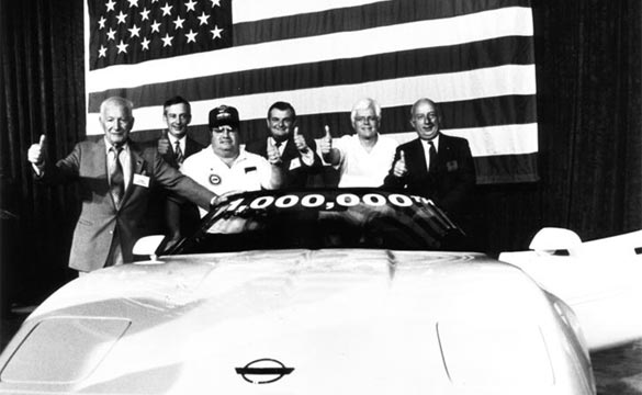 25 Years Ago: Chevrolet Builds the 1 Millionth Corvette