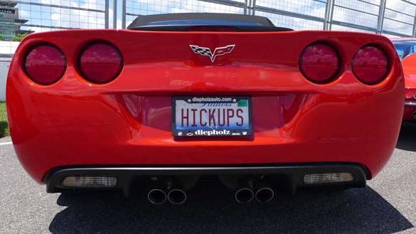 The Corvette Vanity Plates of Bloomington Gold 2017