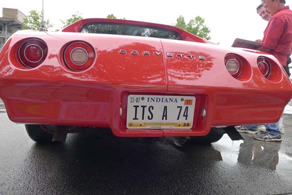 The Corvette Vanity Plates of Bloomington Gold 2017