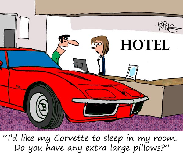 Saturday Morning Corvette Comic: A Room for Two Please!