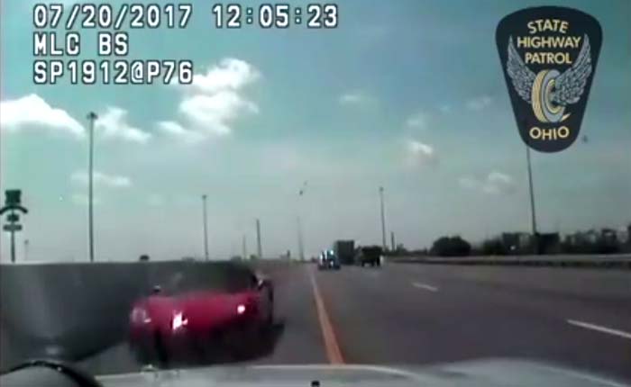 [VIDEO] Ohio Police Use Cruiser to Stop Wrong Way Corvette Driver