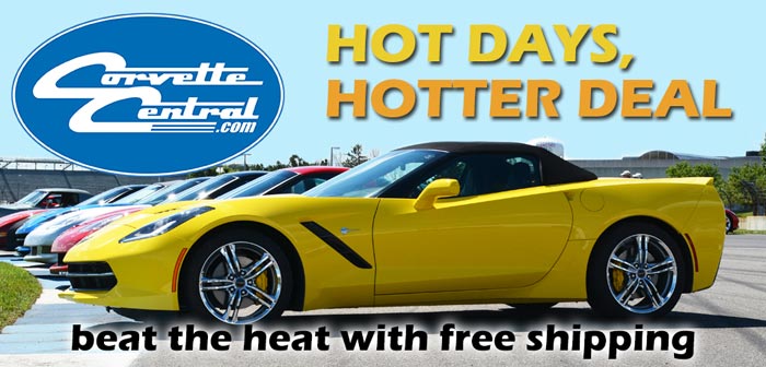 Free Shipping During Corvette Central's Hot Days, Hotter Deal Sale